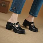 Exquisite Handcrafted Leather Women's Shoes: A Luxurious Elegance(Egupai8883266)