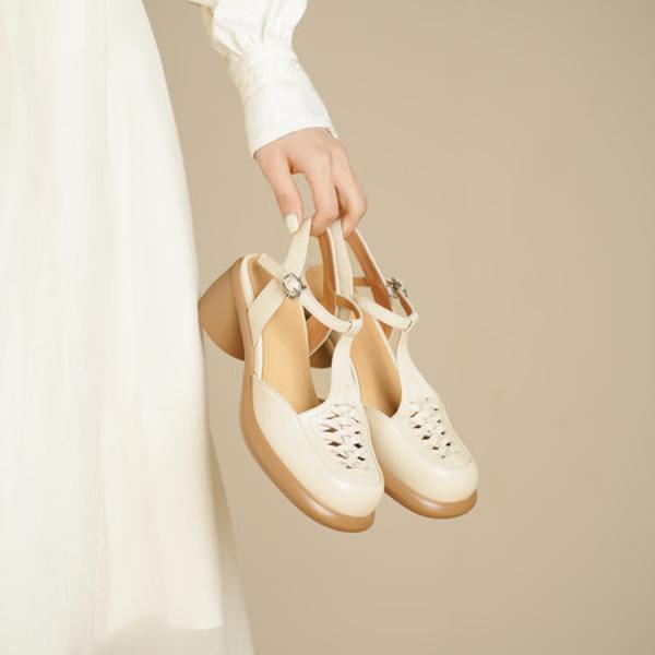 Handcrafted Leather Women's Shoes: Elegance Meets Luxury in Every Detail(Egupai8883272)