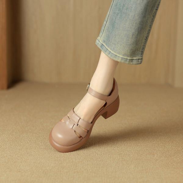 Exquisite Handcrafted Genuine Leather Women's Shoes: Elegance Redefined(Egupai8881月-95)