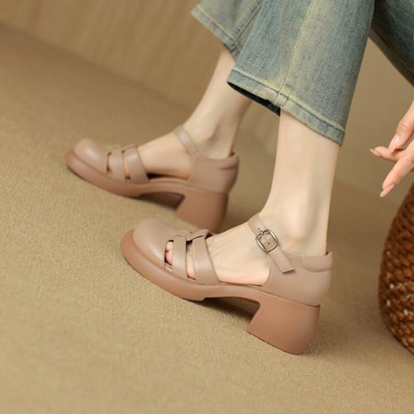 Exquisite Handcrafted Genuine Leather Women's Shoes: Elegance Redefined(Egupai8881月-95)