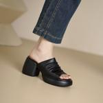 Exquisite Handmade Leather Women's Shoes: Elegance in Every Stitch(Egupai8883283)