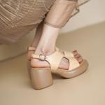 Exquisite Handcrafted Leather Women's Shoes: Elegance in Every Step(Egupai8883281)