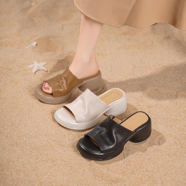 Elegant Handcrafted Genuine Leather Women's Shoes(Egupai8883287)