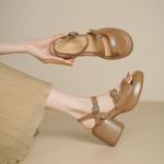 Handcrafted Luxurious Leather Women’s Shoes with Exquisite Craftsmanship(Egupai8883286)