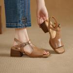 Handcrafted Luxurious Leather Women's Shoes with Elegant Artistry(Egupai8883300)