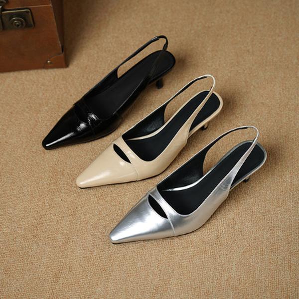 Elegant Handcrafted Genuine Leather Women's Shoes(Egupai8883305)