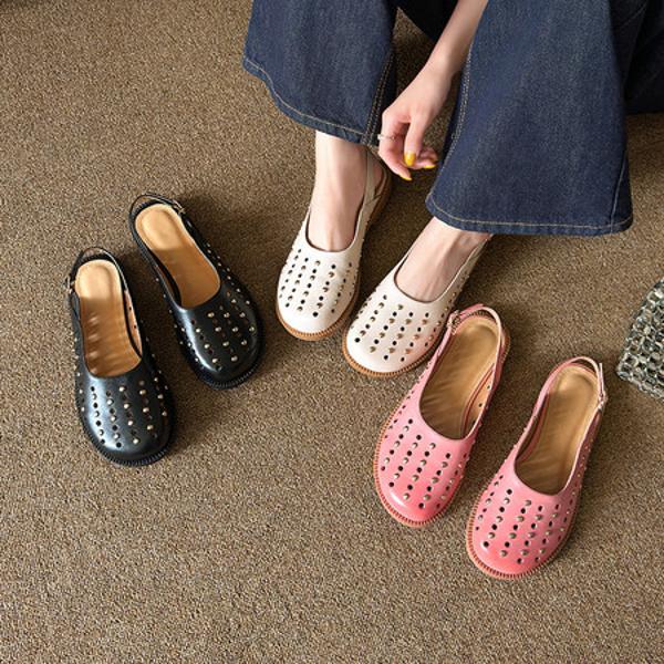 Handcrafted Genuine Leather Women's Shoes - Elegant Luxury(Egupai8883309)