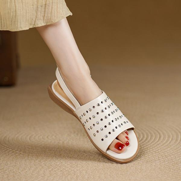 Luxury Handcrafted Genuine Leather Women's Shoes(Egupai8883312)