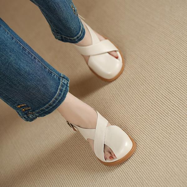 Luxurious Handcrafted Leather Women's Shoes(Egupai8883320)