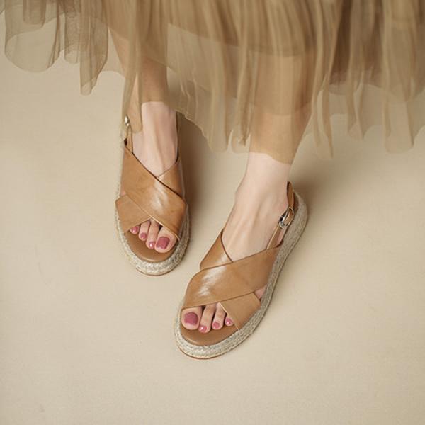 Handcrafted Genuine Leather Women's Shoes: Elegant Luxury Quality(Egupai8883331)