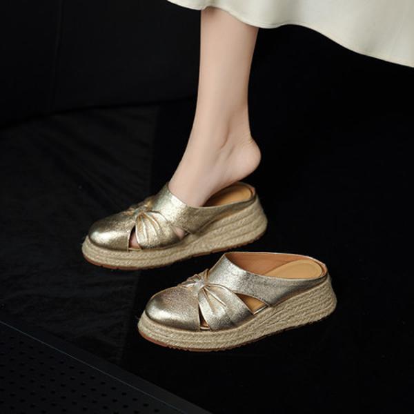 Handcrafted Genuine Leather Women's Shoes: Luxurious Elegance in Every Step(Egupai8883330)