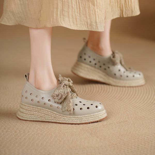 Handcrafted Luxury Genuine Leather Women's Shoes(Egupai8883336)