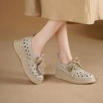 Handcrafted Luxury Genuine Leather Women's Shoes(Egupai8883336)