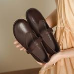 Elegant Handcrafted Genuine Leather Women's Shoes of Superior Luxury(Egupai8883365)