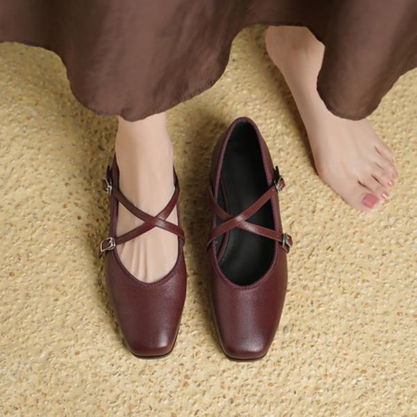 Exquisite Handcrafted Leather Women's Shoes: Luxury Meets Elegance(Egupai8883371)