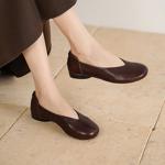 Handcrafted Leather Women's Shoes: Luxurious Elegance(Egupai8883385)