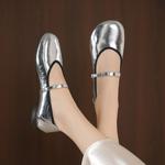 Exquisite Handmade Leather Women's Shoes - Luxury Craftsmanship(Egupai8883381)