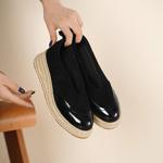 Handcrafted Leather Women's Shoes - Luxurious Elegance(Egupai8883501)