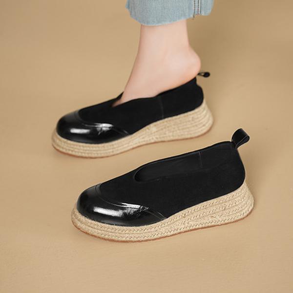 Handcrafted Leather Women's Shoes - Luxurious Elegance(Egupai8883501)