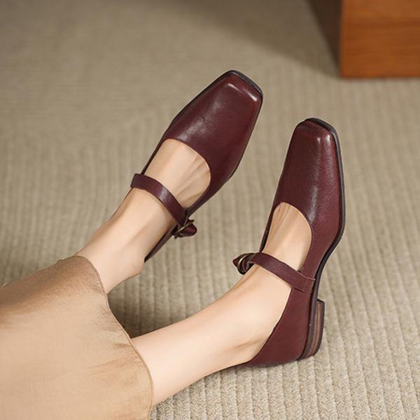 Crafted Elegance: Luxurious Genuine Leather Handmade Women’s Shoes(Egupai8883368)