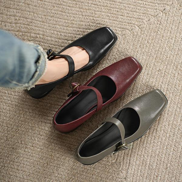 Crafted Elegance: Luxurious Genuine Leather Handmade Women’s Shoes(Egupai8883368)