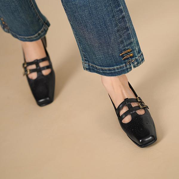 Handcrafted Genuine Leather Women's Shoes - Luxurious Elegance & Quality(Egupai8883367)