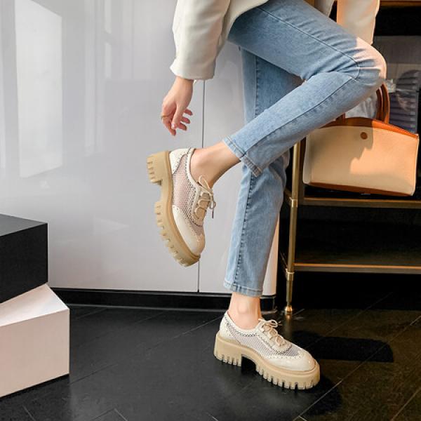 Elegant Handcrafted Leather Women's Shoes - Luxury Craftsmanship(Eoct20161002M203-2)