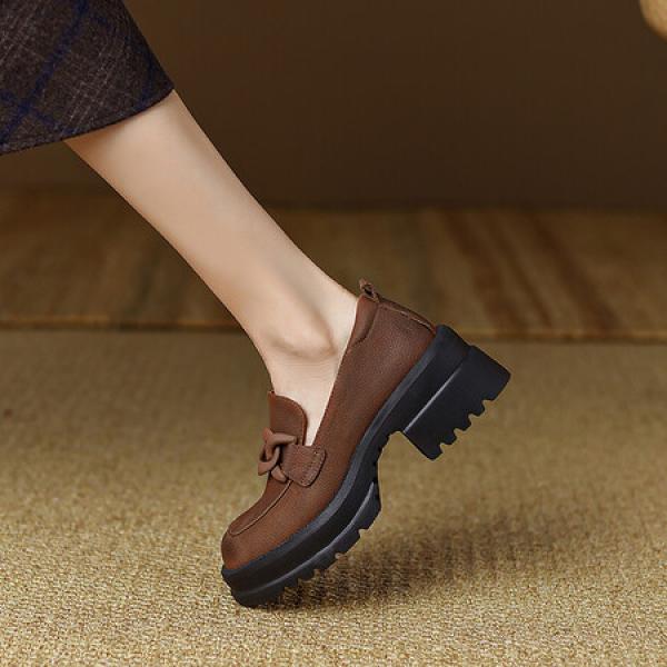 Handcrafted Luxury Leather Women's Shoes - Elegant Design(Eoct20161002M140-1-1)