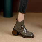 Elegant Handmade Genuine Leather Women's Shoes - Luxury Craftsmanship(Eoct20161002M3553-5)