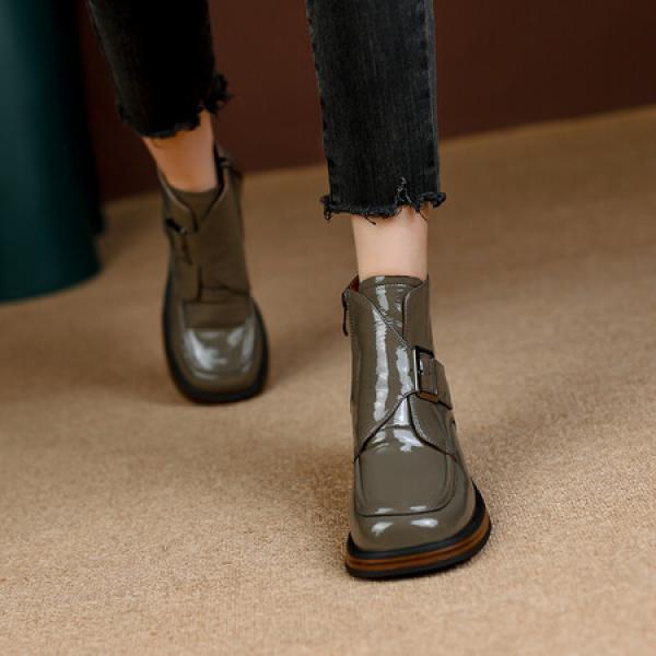 Elegant Handmade Genuine Leather Women's Shoes - Luxury Craftsmanship(Eoct20161002M3553-5)