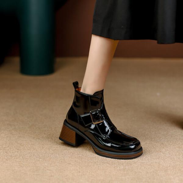 Elegant Handmade Genuine Leather Women's Shoes - Luxury Craftsmanship(Eoct20161002M3553-5)