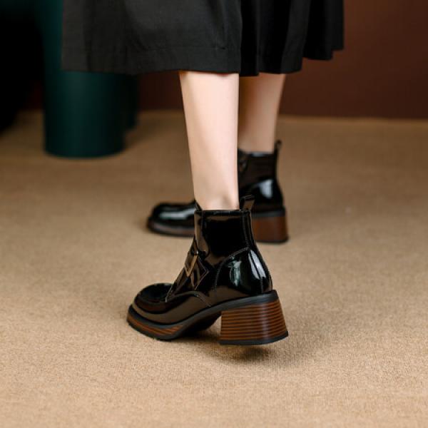 Elegant Handmade Genuine Leather Women's Shoes - Luxury Craftsmanship(Eoct20161002M3553-5)