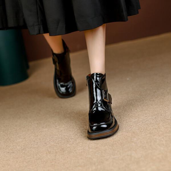 Elegant Handmade Genuine Leather Women's Shoes - Luxury Craftsmanship(Eoct20161002M3553-5)