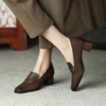 Elegant Handcrafted Genuine Leather Women’s Shoes(Eoct20161002M8558-2)