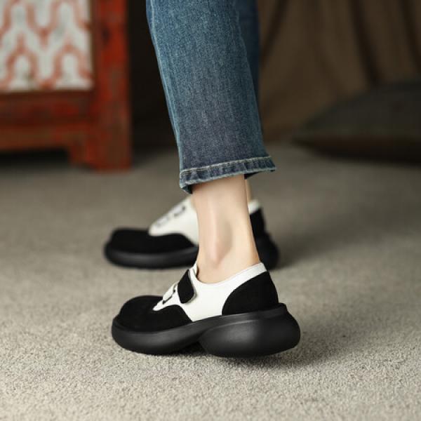 Elegant Handcrafted Leather Women's Shoes - Luxury Craftsmanship(Eoct20161002M235-6)