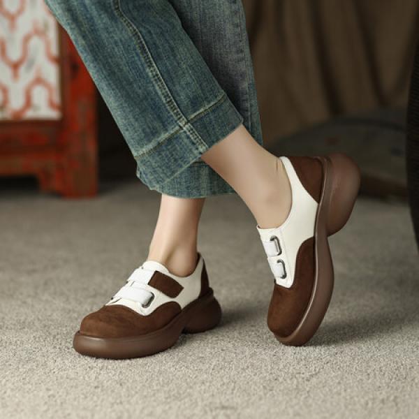 Elegant Handcrafted Leather Women's Shoes - Luxury Craftsmanship(Eoct20161002M235-6)