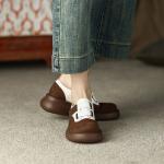 Elegant Handcrafted Leather Women's Shoes - Luxury Craftsmanship(Eoct20161002M235-6)