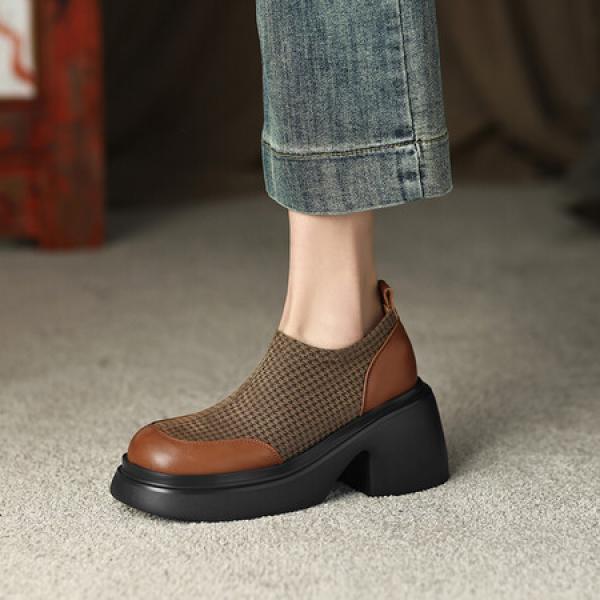 Handcrafted Luxury Leather Women's Shoes - Elegant Quality(Eoct20161002M938-1)