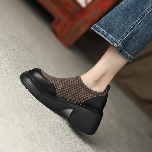 Handcrafted Luxury Leather Women's Shoes - Elegant Quality(Eoct20161002M938-1)