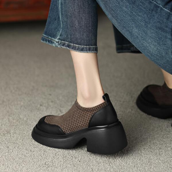 Handcrafted Luxury Leather Women's Shoes - Elegant Quality(Eoct20161002M938-1)