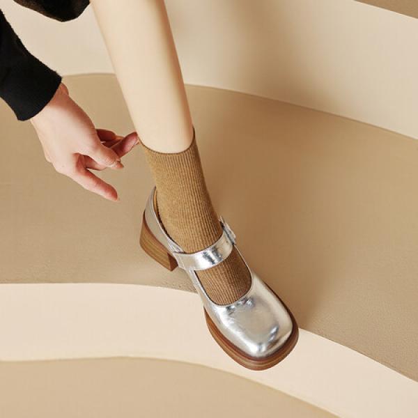 Handcrafted Luxury Leather Women's Shoes – Timeless Elegance(Eoct20161002M8126-11)