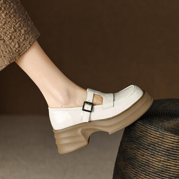 Elegant Handcrafted Leather Women's Shoes: Luxurious Quality Craftsmanship(Eoct20161002M530-11)