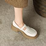 Elegant Handcrafted Leather Women's Shoes: Luxurious Quality Craftsmanship(Eoct20161002M530-11)