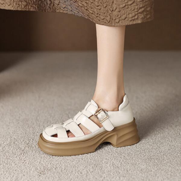 Handcrafted Luxury Leather Women's Shoes - Elegance Redefined(Eoct20161002M530-12)