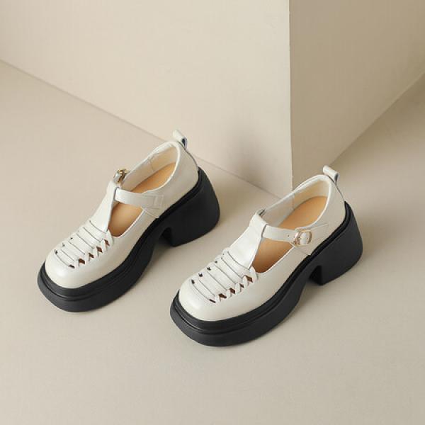 Handcrafted Luxury Leather Women's Shoes - Elegant Craftsmanship(Eoct20161002M938-8)