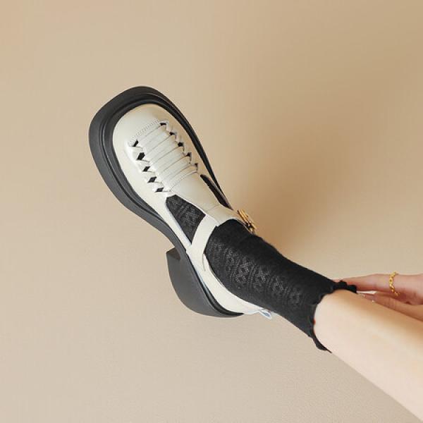 Handcrafted Luxury Leather Women's Shoes - Elegant Craftsmanship(Eoct20161002M938-8)