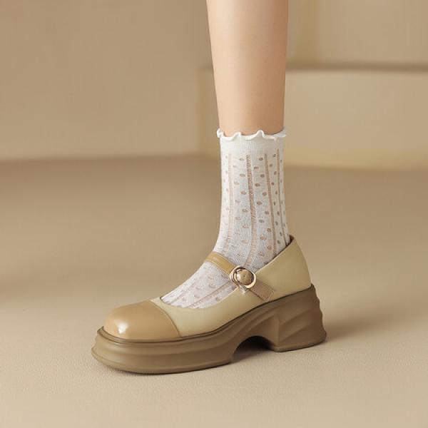 Handcrafted Genuine Leather Women's Shoes: Elegant Luxury(Eoct20161002M530-17)