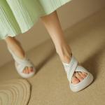 Exquisite Handmade Leather Women's Shoes - Elegant Luxury(Eoct20161002M001-5)