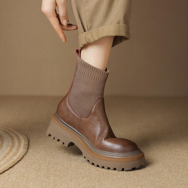 Handcrafted Genuine Leather Women's Shoes - Elegant Luxury(Eoct20161002M2169-6)