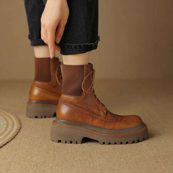 Elegant Handmade Leather Women’s Shoes, Luxurious Quality(Eoct20161002M2169-17)